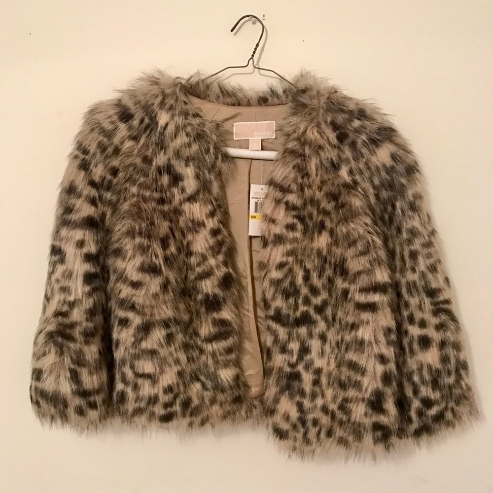 Michael kors fur cheetah coat